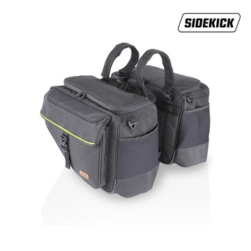 SideKick Sports 45Ltrs Saddlebags with Waterproof Inner Drybags and Outer Rain Cover